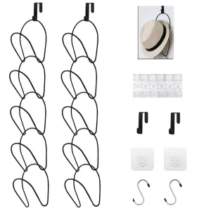 10 Pack Hat Rack Hanger Holder Organizer Closet Hanging Baseball Cap Display Sto