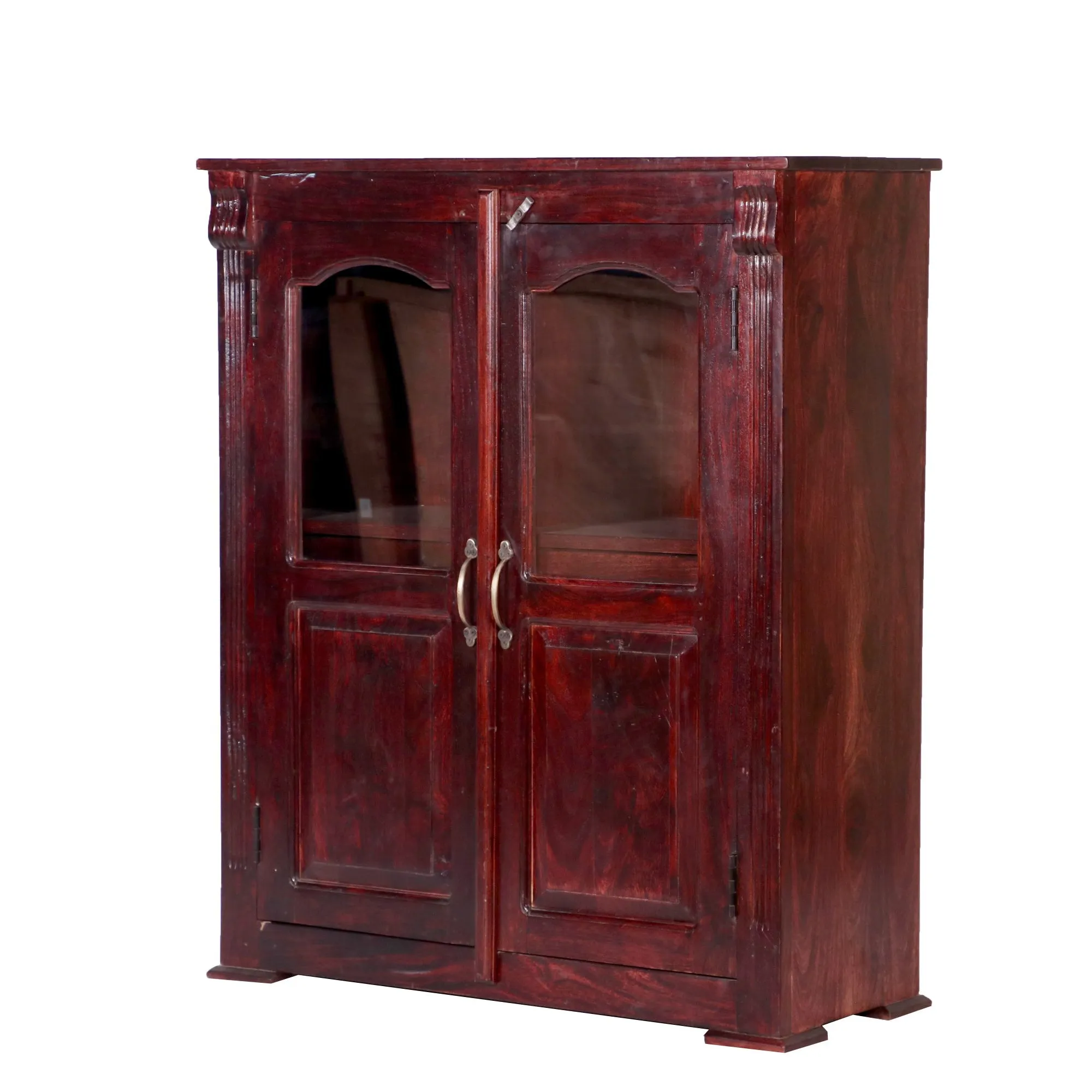 2 Drawer 2 Door with 4 Compartment Wooden Heavy use Cabinet ( Sheesham Wood )