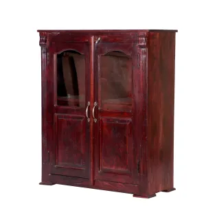 2 Drawer 2 Door with 4 Compartment Wooden Heavy use Cabinet ( Sheesham Wood )