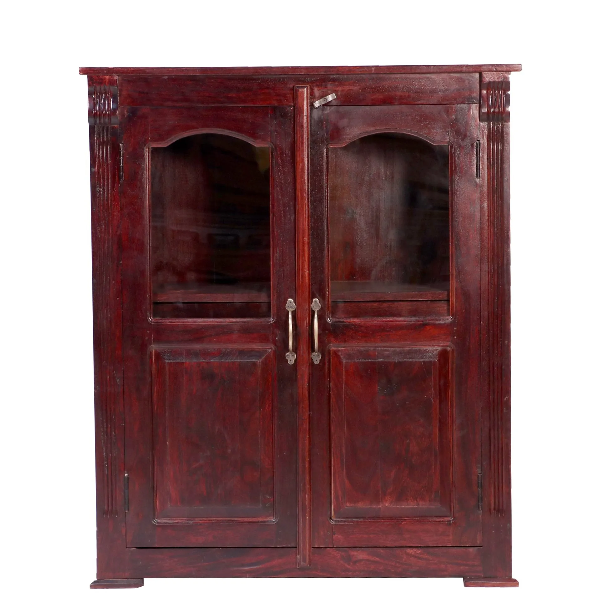 2 Drawer 2 Door with 4 Compartment Wooden Heavy use Cabinet ( Sheesham Wood )