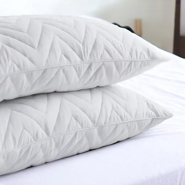 2 Pack Premium Quilted Temperature Control Pillows