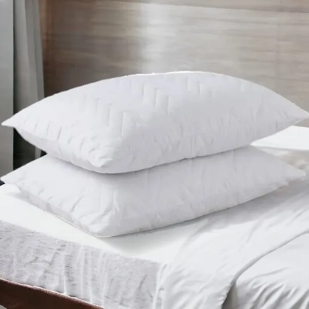 2 Pack Premium Quilted Temperature Control Pillows