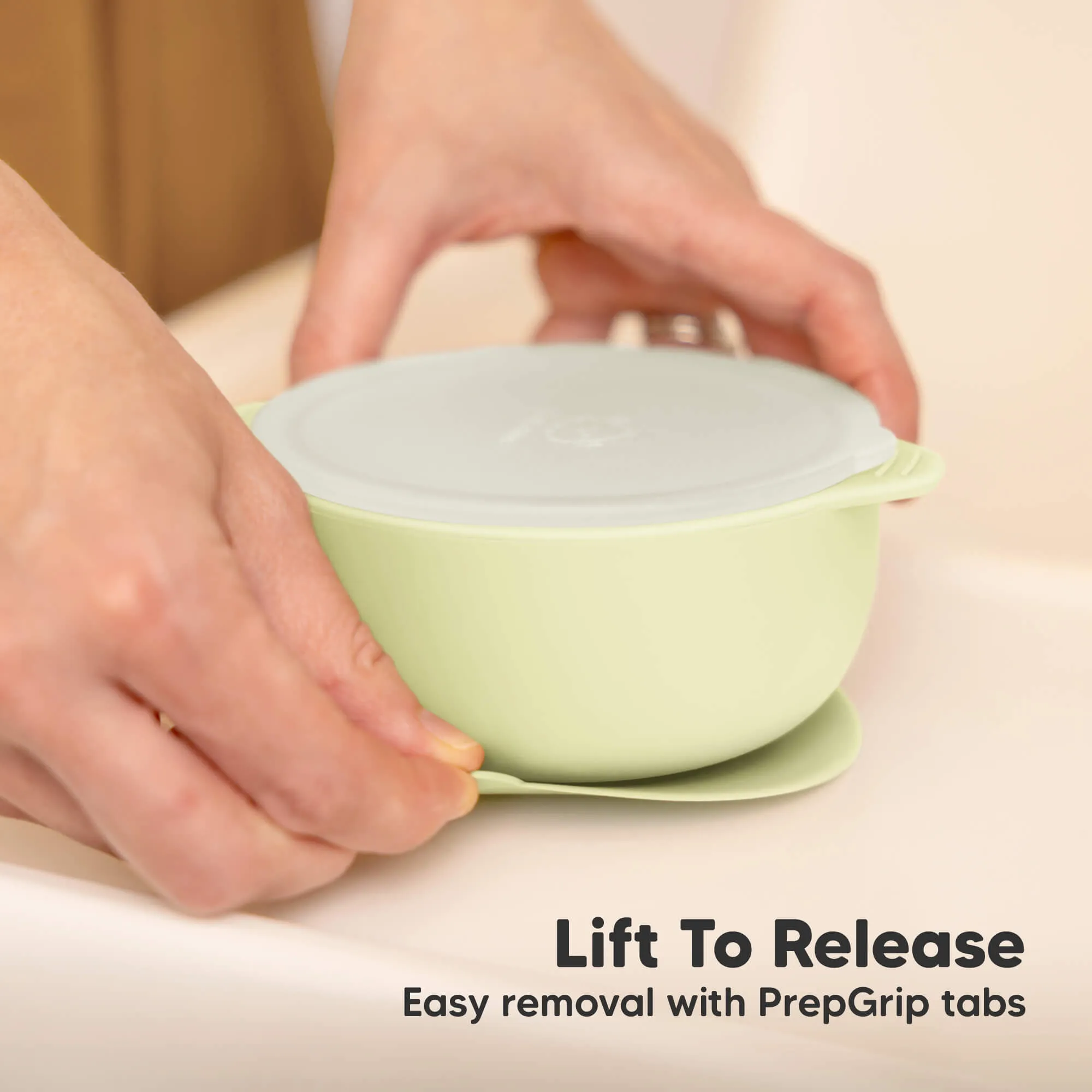 2-Pack Prep Silicone Suction Bowls (Pastel Sky)