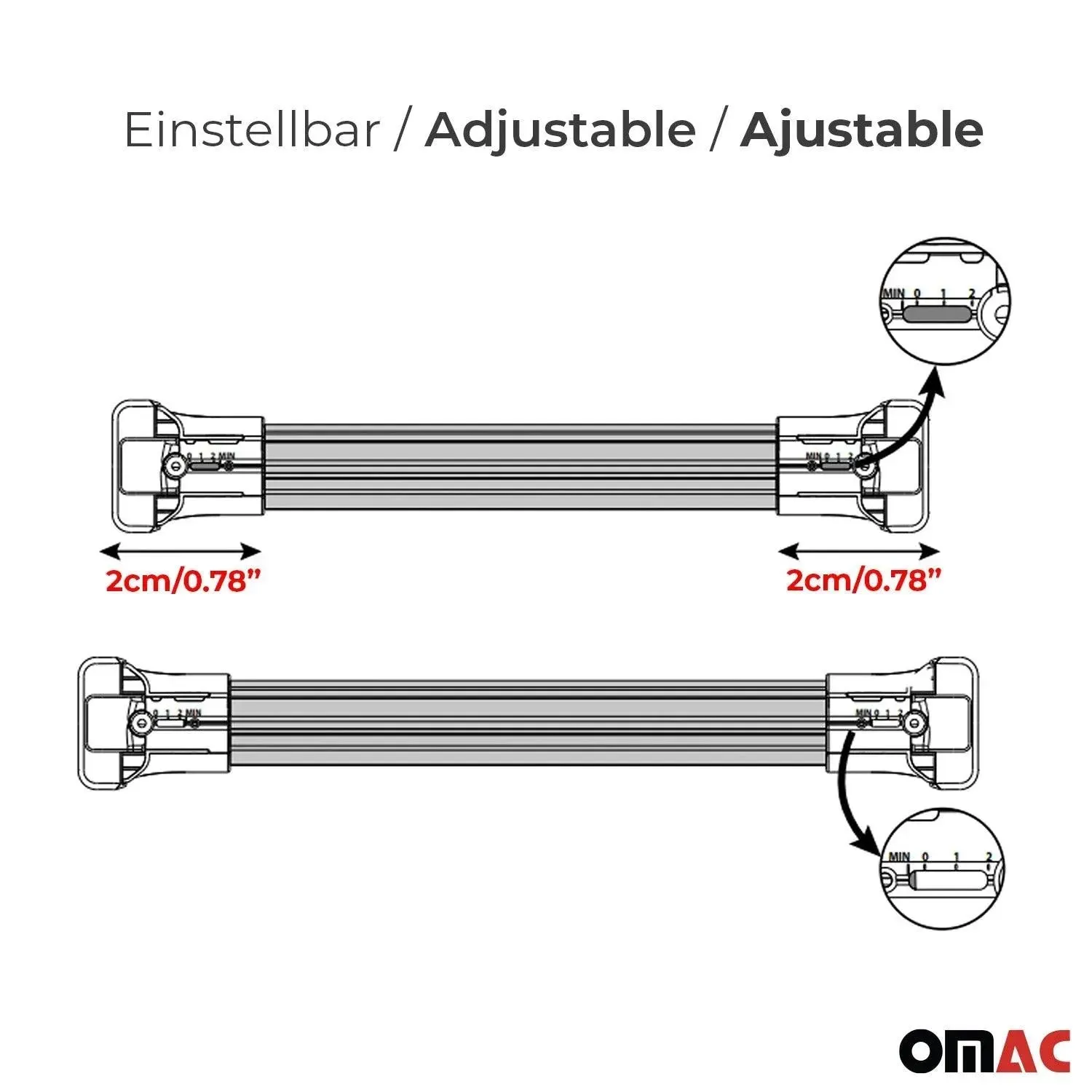 2000-2006 BMW X5 E53 Roof Rack Cross Bars Silver