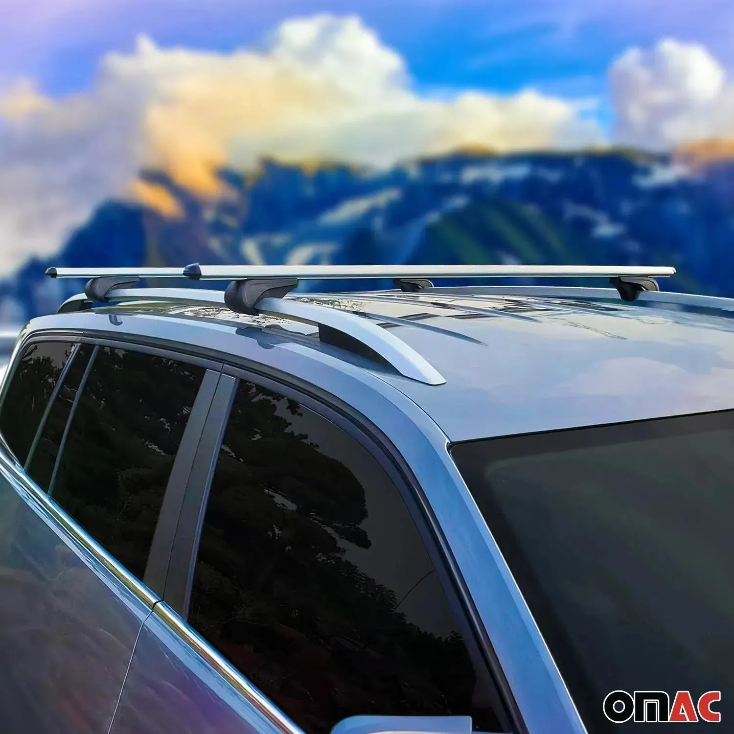 2001-2007 Dodge Grand Caravan Roof Rack Cross Bars Silver