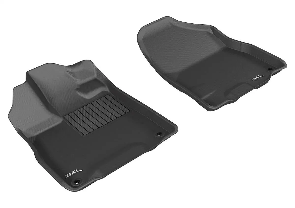3D MAXpider Floor Mats Acura MDX (14-20) All-Weather Kagu Series Black - Front or Second Row
