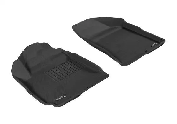 3D MAXpider Floor Mats Hyundai Santa Fe (10-12) All-Weather Kagu Series - Front or Second Row