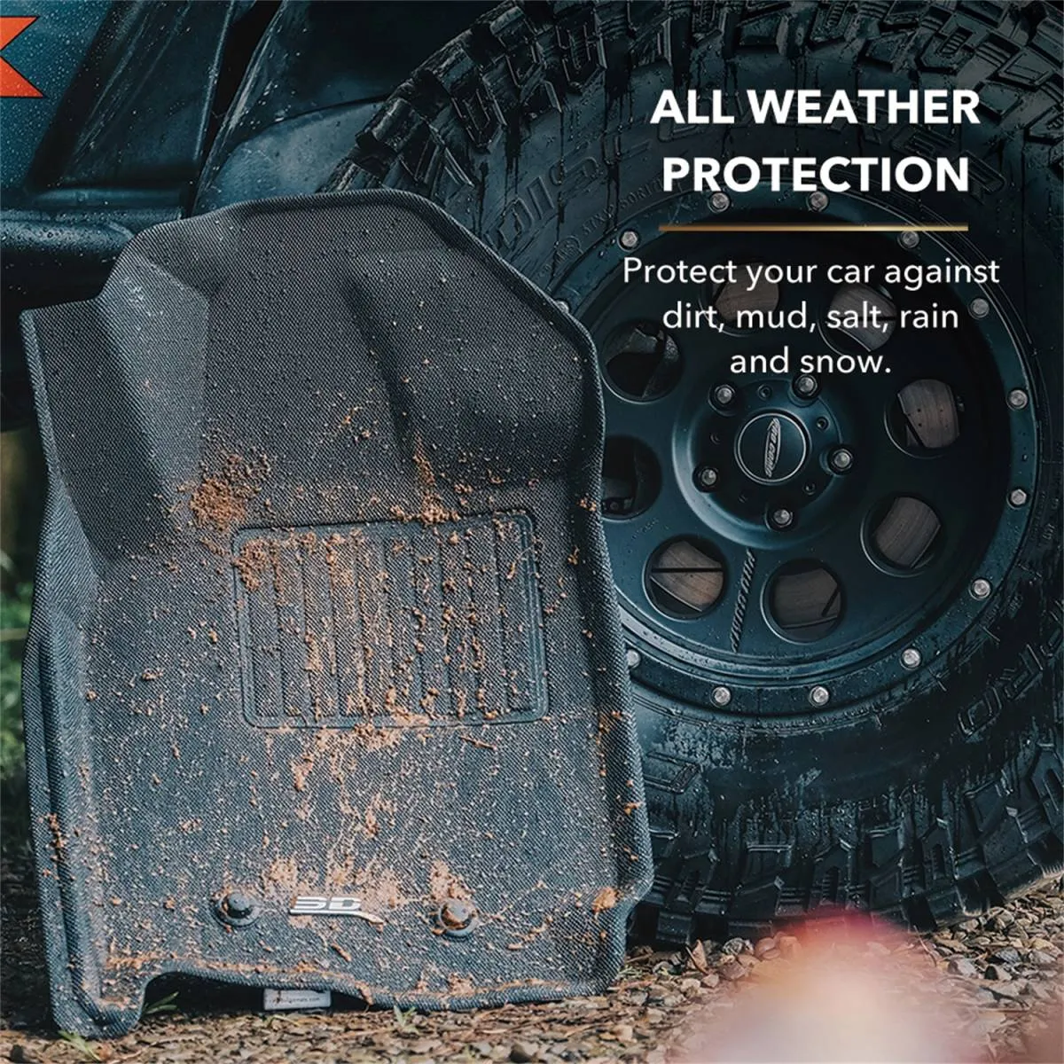 3D MAXpider Floor Mats Kia Soul (2014-2019) All-Weather Kagu Series Black - Front or Second  Row