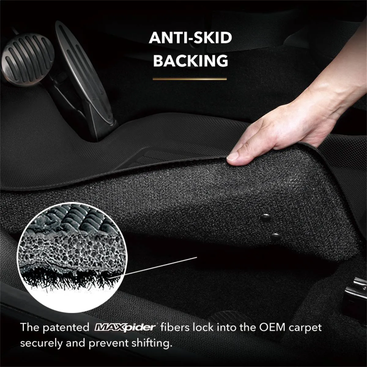 3D MAXpider Floor Mats Kia Soul (2014-2019) All-Weather Kagu Series Black - Front or Second  Row