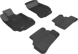 3D MAXpider Floor Mats Mercedes C63 AMG Sedan (08-11) All-Weather Kagu Series - Front or  Second Row