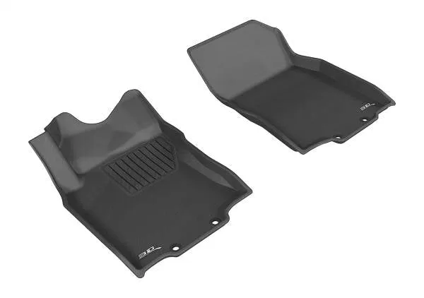 3D MAXpider Floor Mats Nissan Rogue (14-20) All-Weather Kagu Series Black - Front / Second / Third  Row