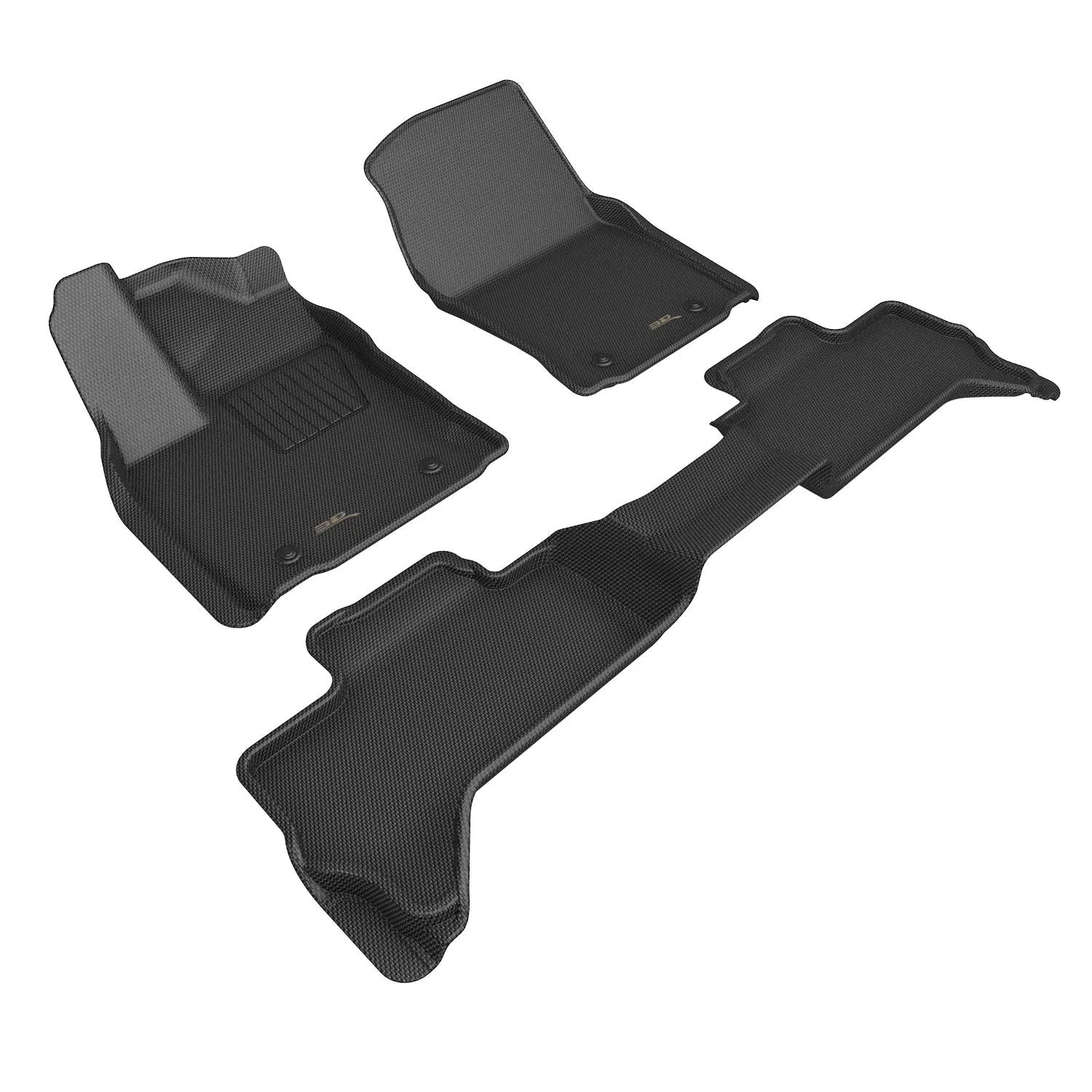 3D MAXpider Floor Mats Toyota Tundra (22-24) All-Weather Kagu Series Black - Front or Second