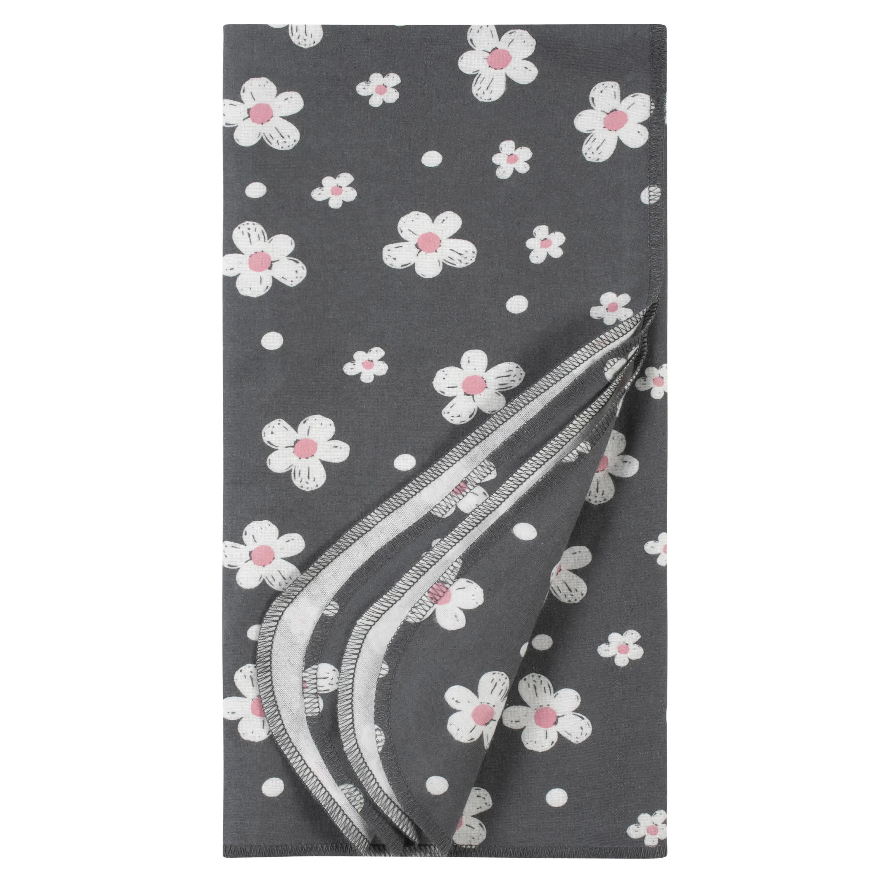 4-Pack Girls Leopard Flannel Receiving Blankets