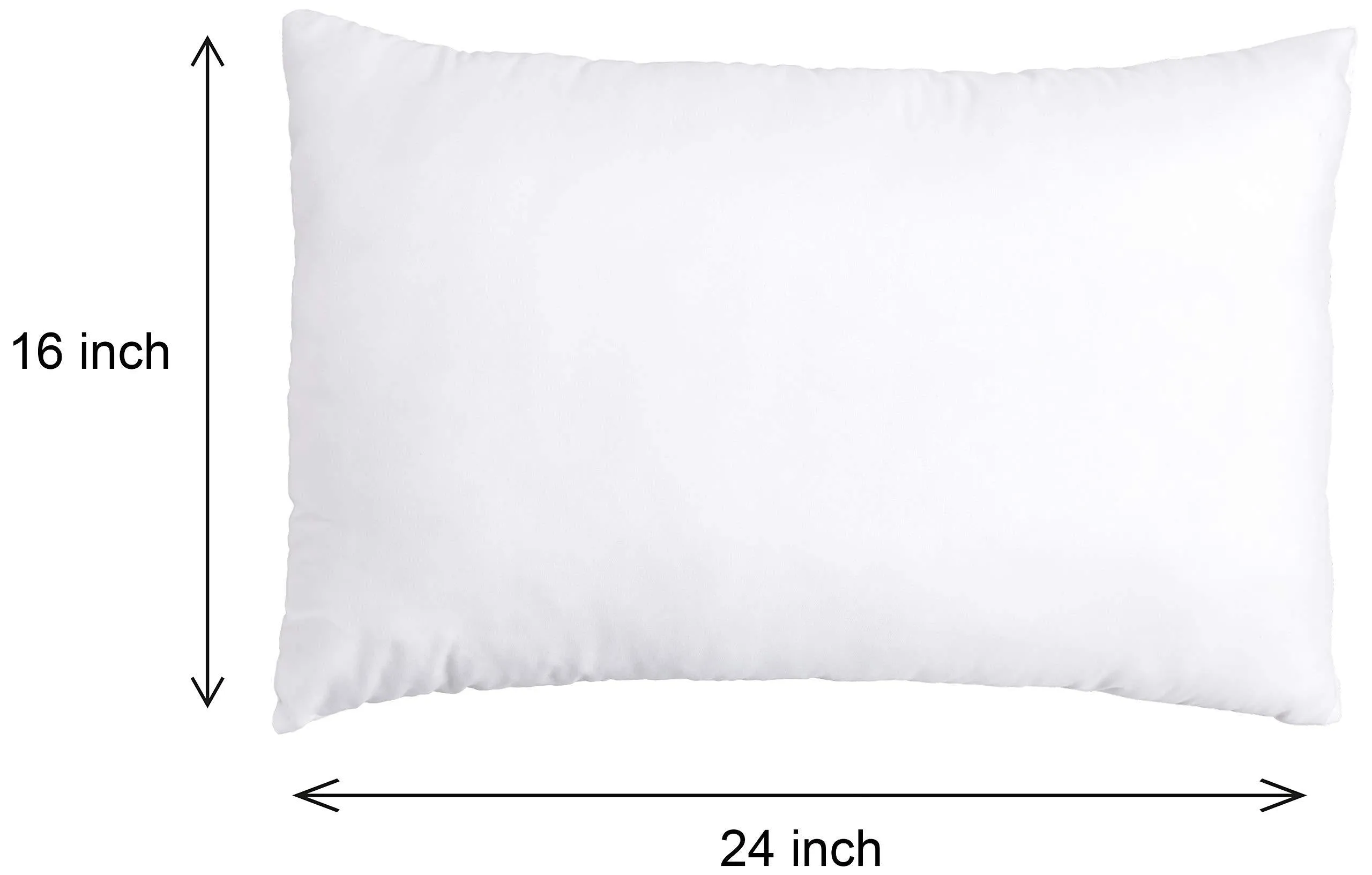 Amazon Brand Solimo 2-Piece Bed 40 x 60 cm Pillow Set: White