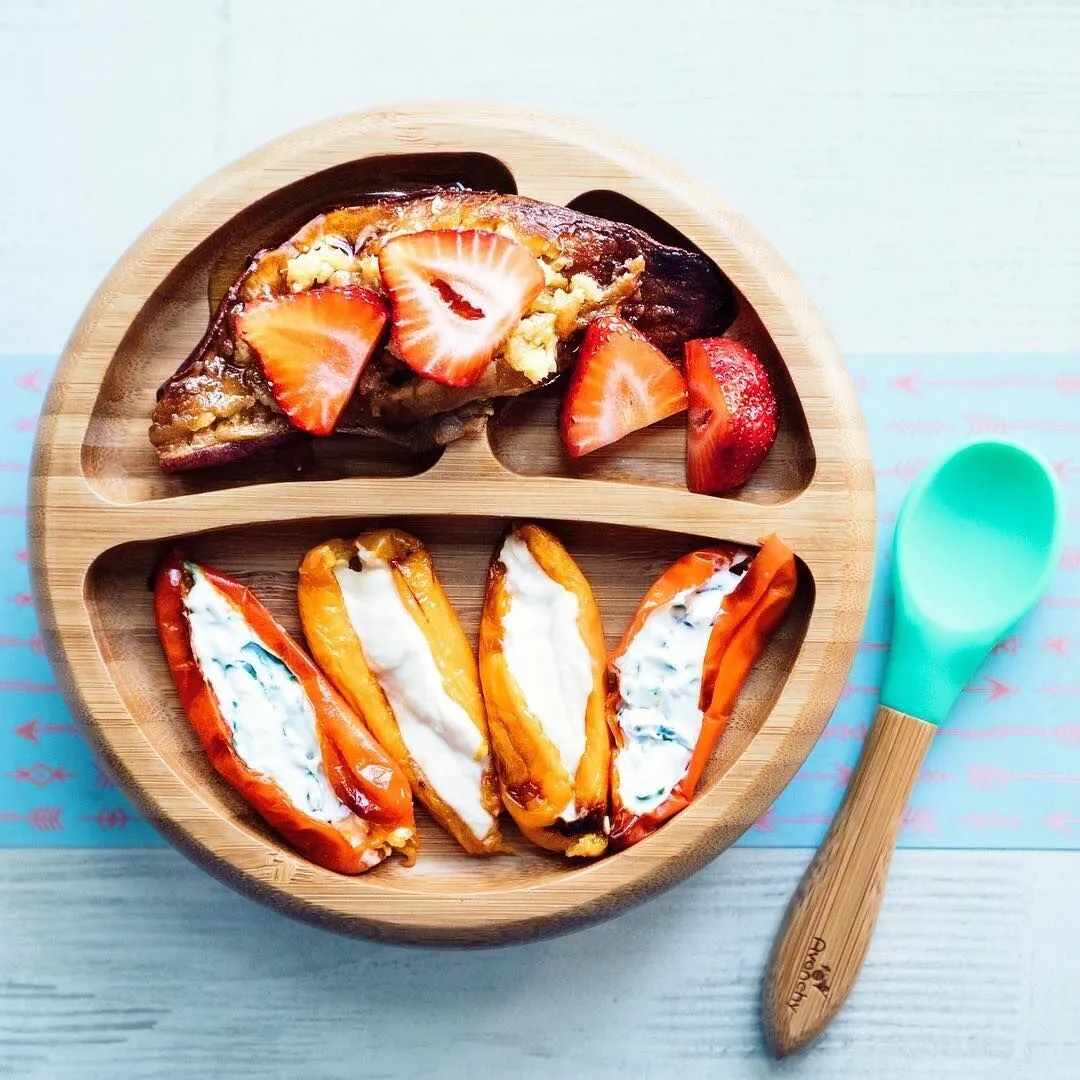 Avanchy - Bamboo Suction Classic Plate   Spoon GN
