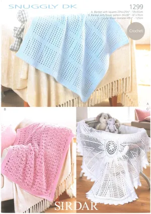 Baby Blankets and Shawl in Sirdar Snuggly Dk