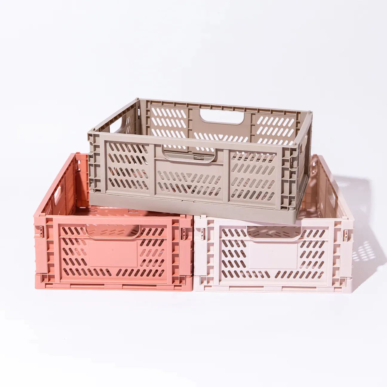 Baby Pink Large Storage Crate