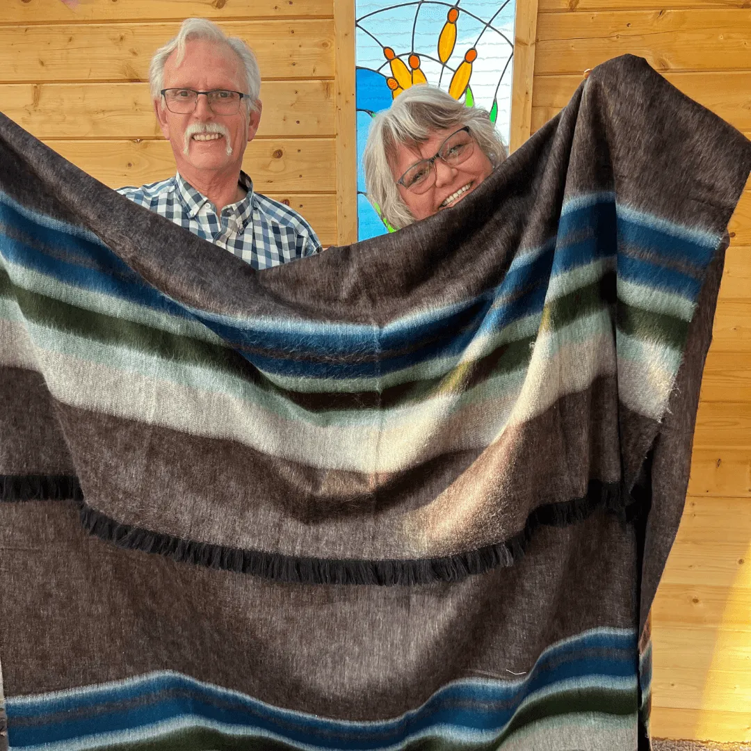 Beaver Dam Large Alpaca Blanket