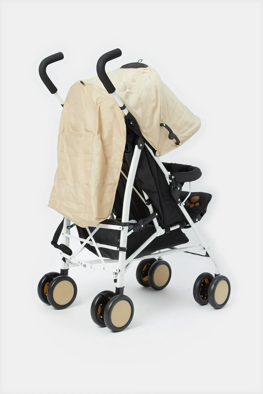 Beige Cat Baby Stroller