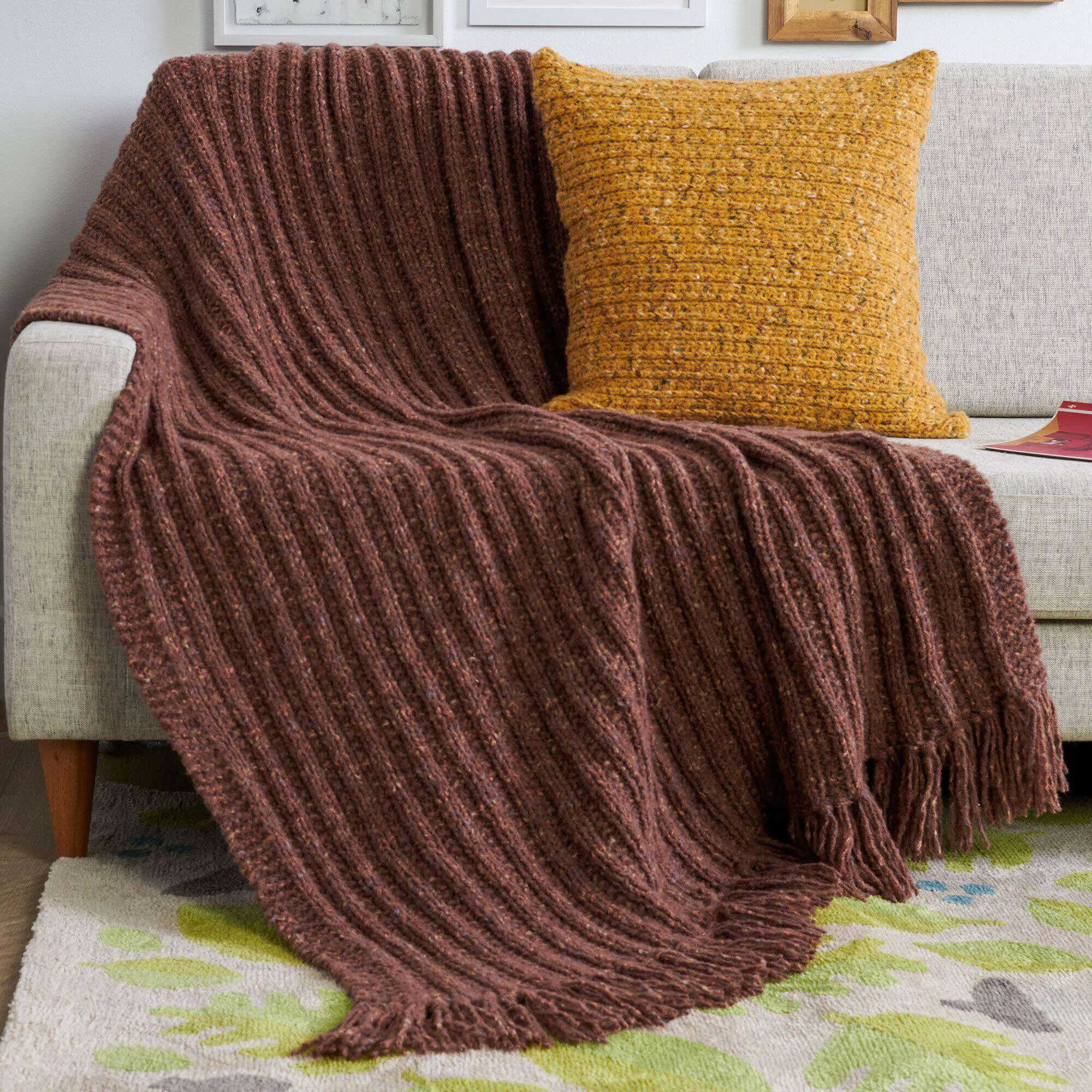 Bernat Subtle Rib Knit Blanket