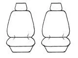 Black - Seat Covers Set Suits Toyota Corolla Hatch 12/2001-04/2007 2 Rows TOYCORAH02-07