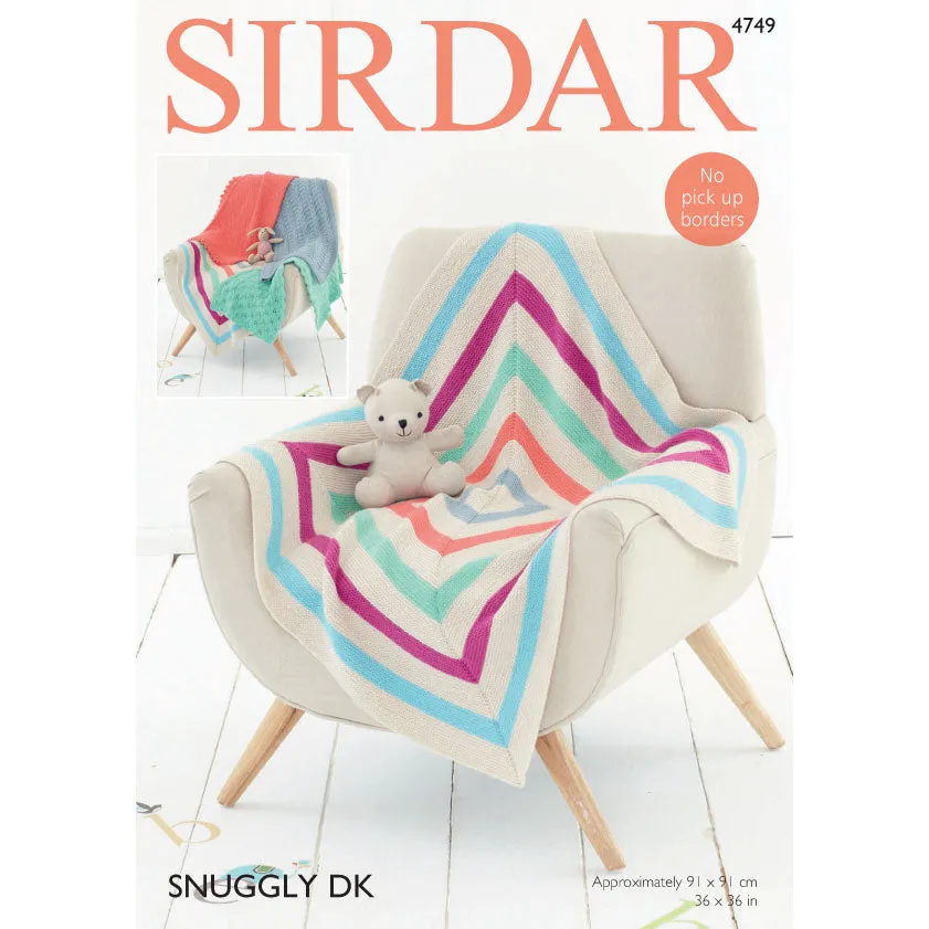 Blankets in Sirdar Snuggly DK 4749