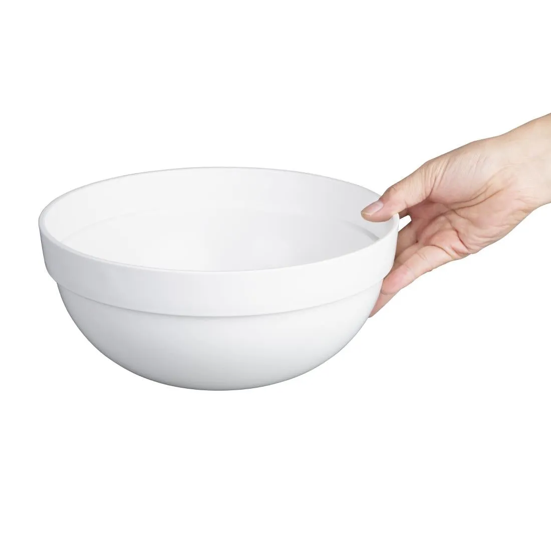 CH399 Nisbets Essentials Polypropylene White Mixing Bowl 3Ltr