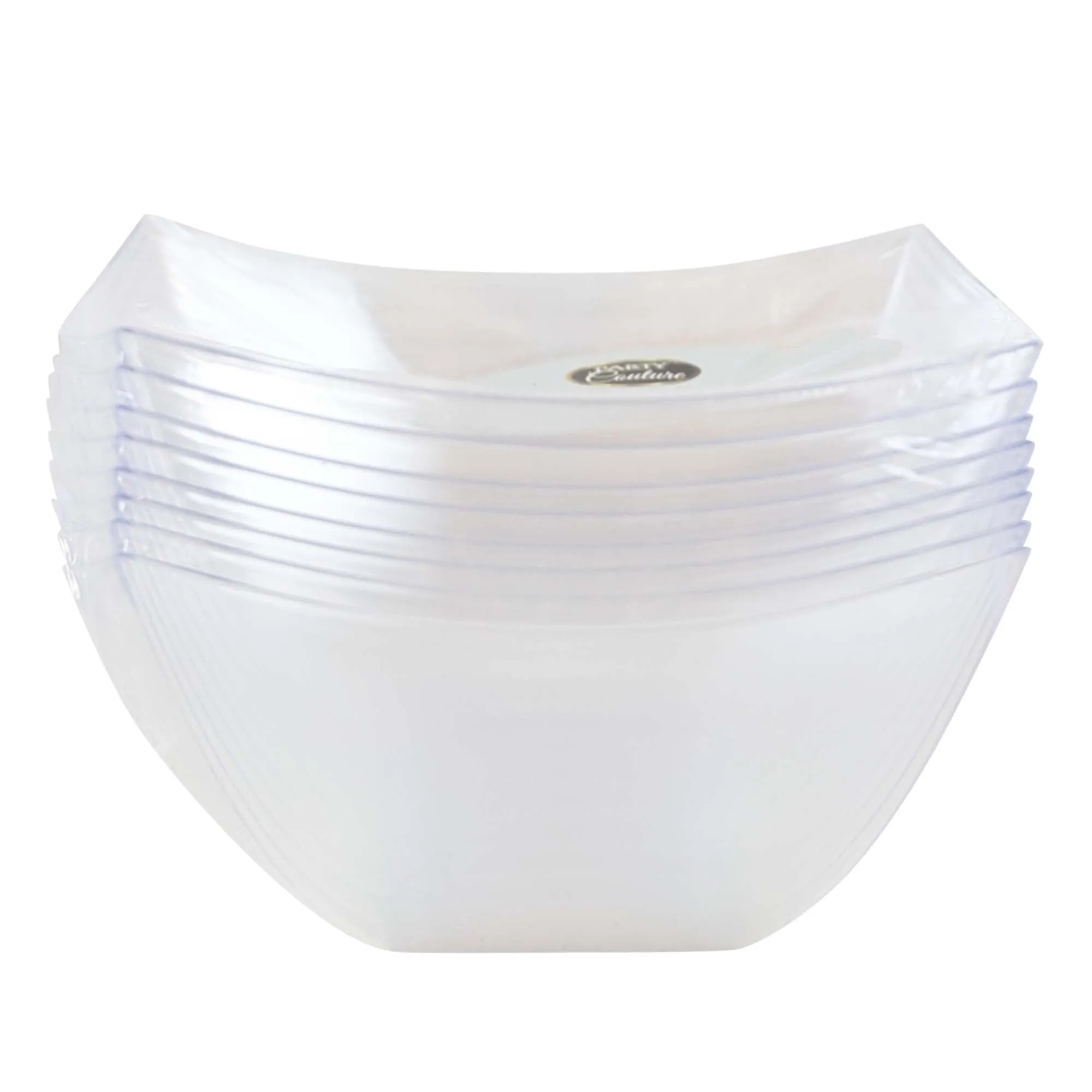 Clear Square Bowls, 8 oz, 8 Count