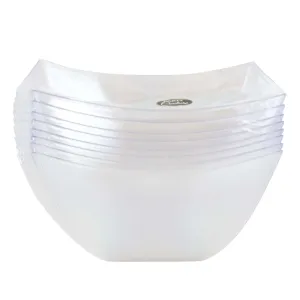 Clear Square Bowls, 8 oz, 8 Count