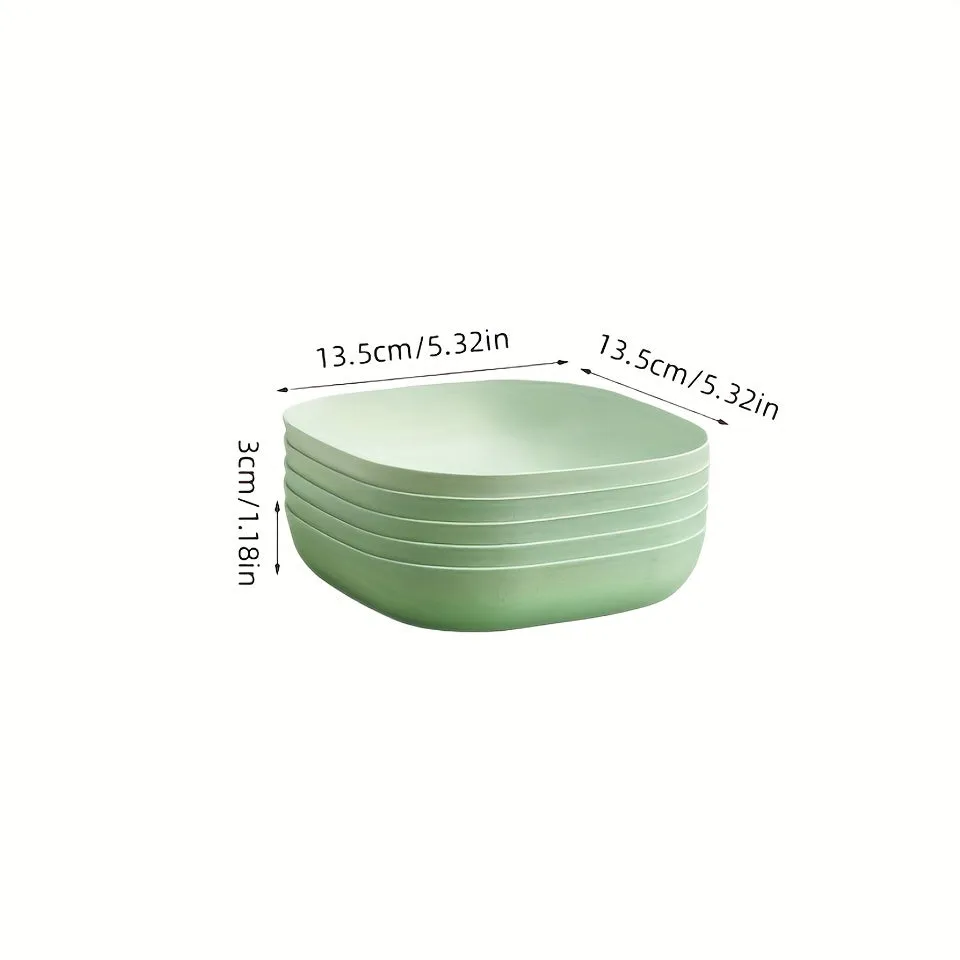 Colorful Pet Feeder Set 4pcs Plastic Bowl for Dogs  Cats