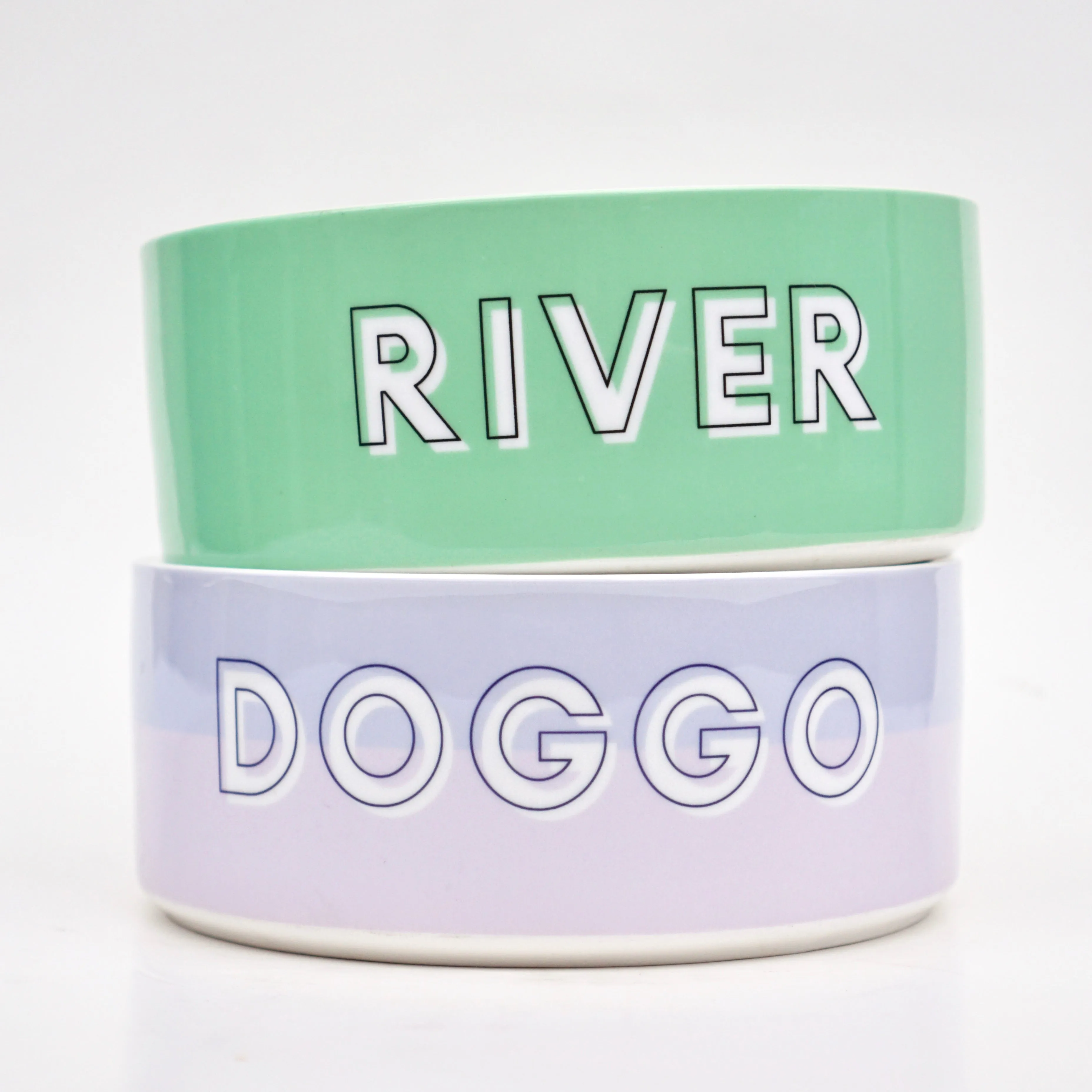 Custom Color Duo Dog Bowl