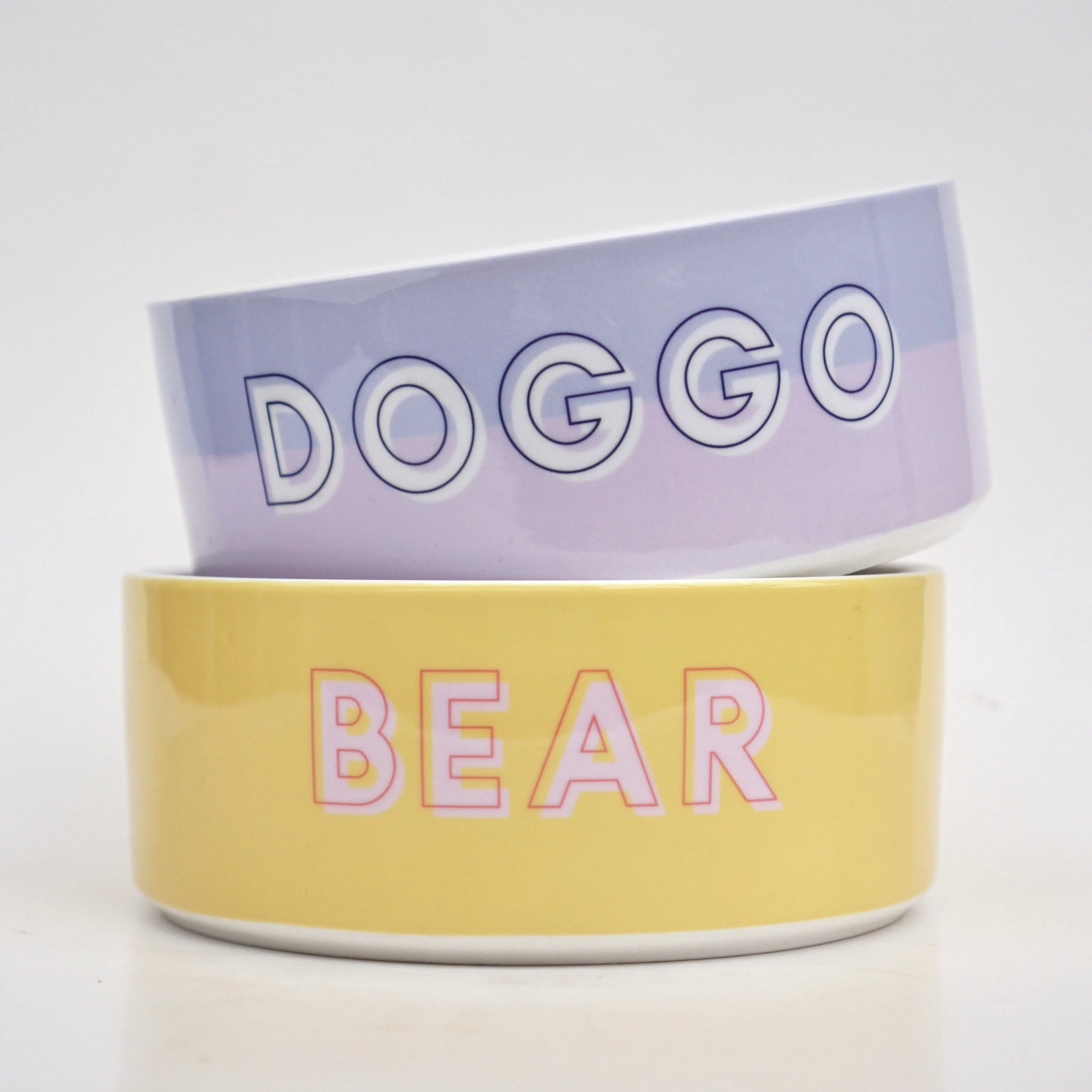 Custom Color Duo Dog Bowl