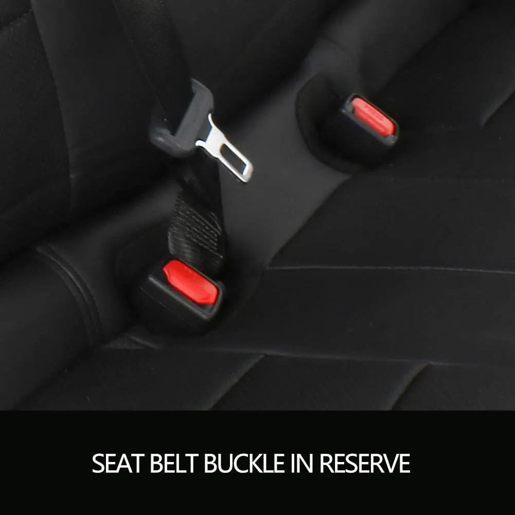 Custom Fit Full Set Car Seat Covers for Select Ford Explorer 2016 2017 - Three-Row Model, Second Row 40/60 Split,Leatherette New