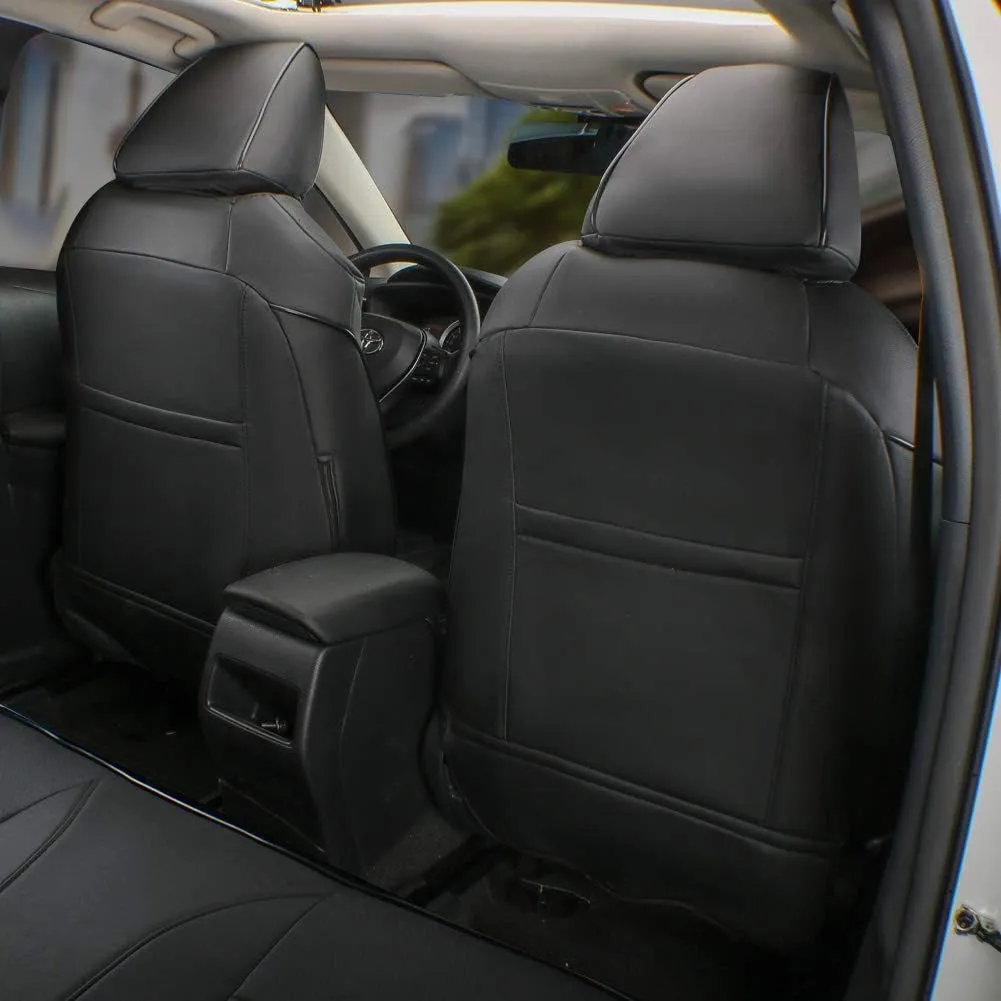 Custom Fit Full Set Car Seat Covers for Select Ford Explorer 2016 2017 - Three-Row Model, Second Row 40/60 Split,Leatherette New