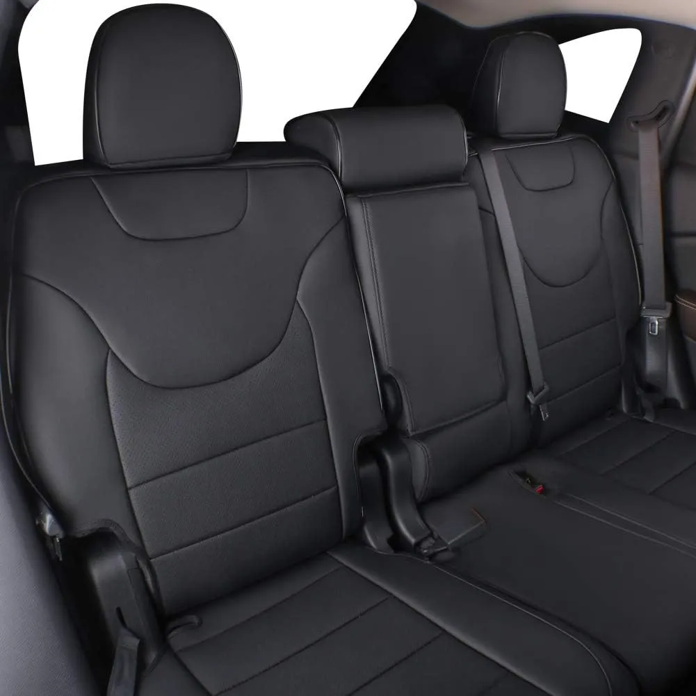 Custom Fit Full Set Car Seat Covers for Select Jeep Wrangler 2 Door 2013 2014 2015 2016 2017 2018 - Leatherette New