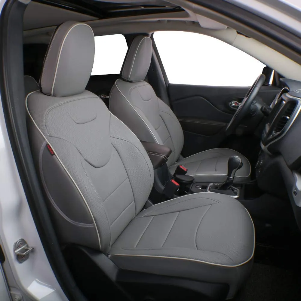 Custom Fit Full Set Car Seat Covers for Select Jeep Wrangler 2 Door 2013 2014 2015 2016 2017 2018 - Leatherette New