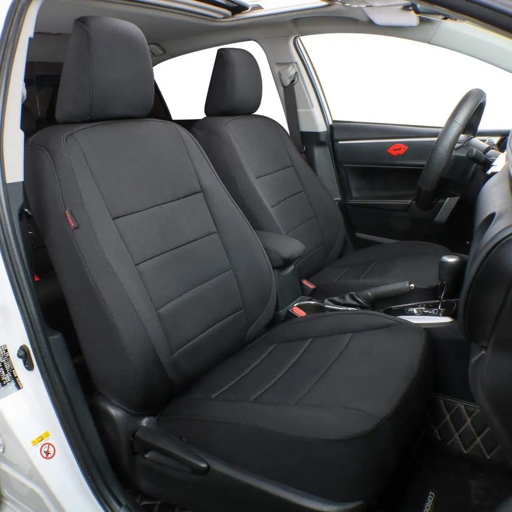 Custom Fit Full Set Car Seat Covers for Select Jeep Wrangler 2 Door 2013 2014 2015 2016 2017 2018 - Leatherette New