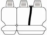 Custom Made Esteem Velour Seat Covers Iveco Daily Twin Cab 50C 117D-HDT Truck 2005 2 Rows