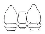 Custom Made Esteem Velour Seat Covers Suits Ford F250 DC Import Ute 1998 2 Rows