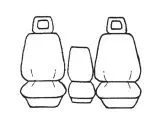 Custom Made Esteem Velour Seat Covers Suits Holden Commodore VS / VX / VY Ute 1997-2002 1 Row