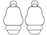 Custom Made Esteem Velour Seat Covers Suits Honda Insight Hybrid 4 Door Hatch 12/2010-On 2 Rows