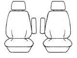 Custom Made Esteem Velour Seat Covers Suits LDV G10 SV7C Van 4/2015-On 1 Row