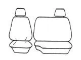 Custom Made Esteem Velour Seat Covers Suits Mitsubishi Triton Ute 1992 1 Row