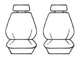Custom Made Esteem Velour Seat Covers suits Renault R16 TS Sedan 1974-1977 2 Rows