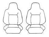 Custom Made Esteem Velour Seat Covers Suits Suzuki Swift Sport Hatch 2006 2 Rows