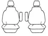 Custom Made Esteem Velour Seat Covers suits Toyota Tarago GLI / GLX Wagon 1988-1989 3 Rows