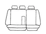 Custom Made Esteem Velour Seat Covers Volvo S40 Sedan 2006 2 Rows