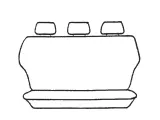 Custom suits Toyota Hilux Dual Cab SR/SR5 Velour Seat Covers 3/2005-9/2009 Airbag Deploy Safe