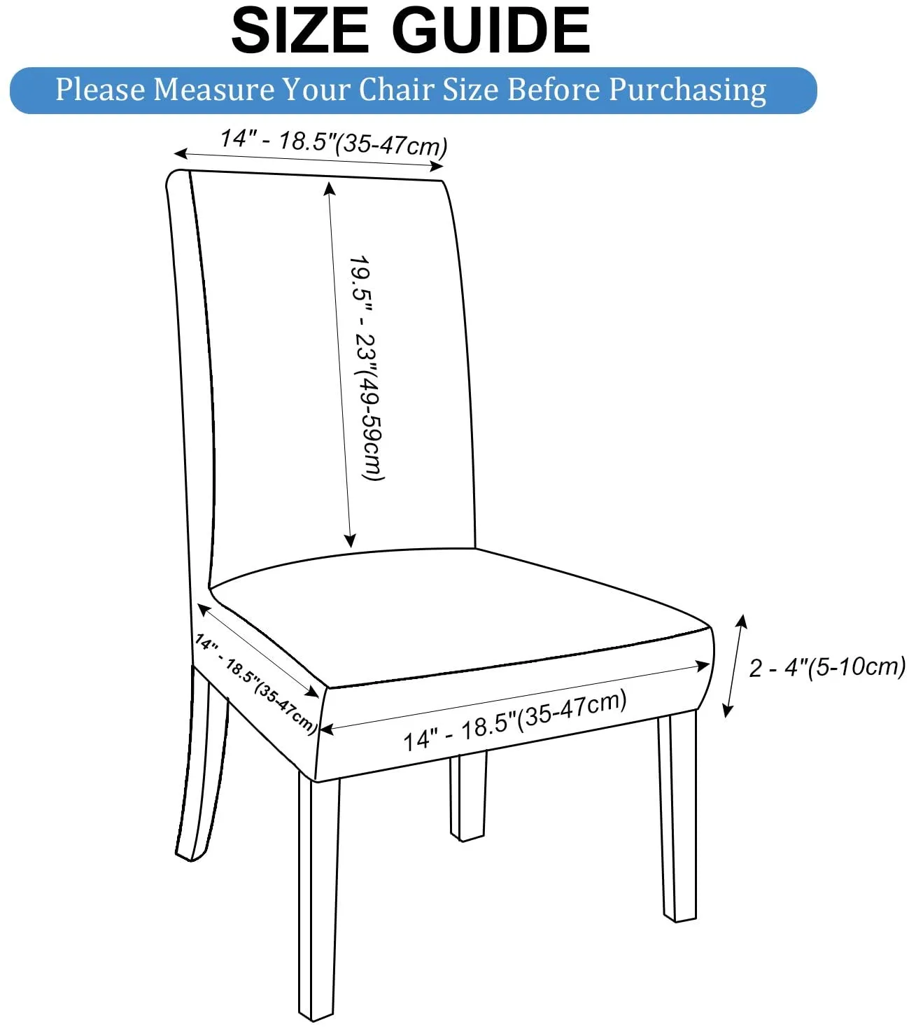 Dining Chair Covers Stretch Chair Covers Parsons Chair Slipcover Chair Covers Set of 2