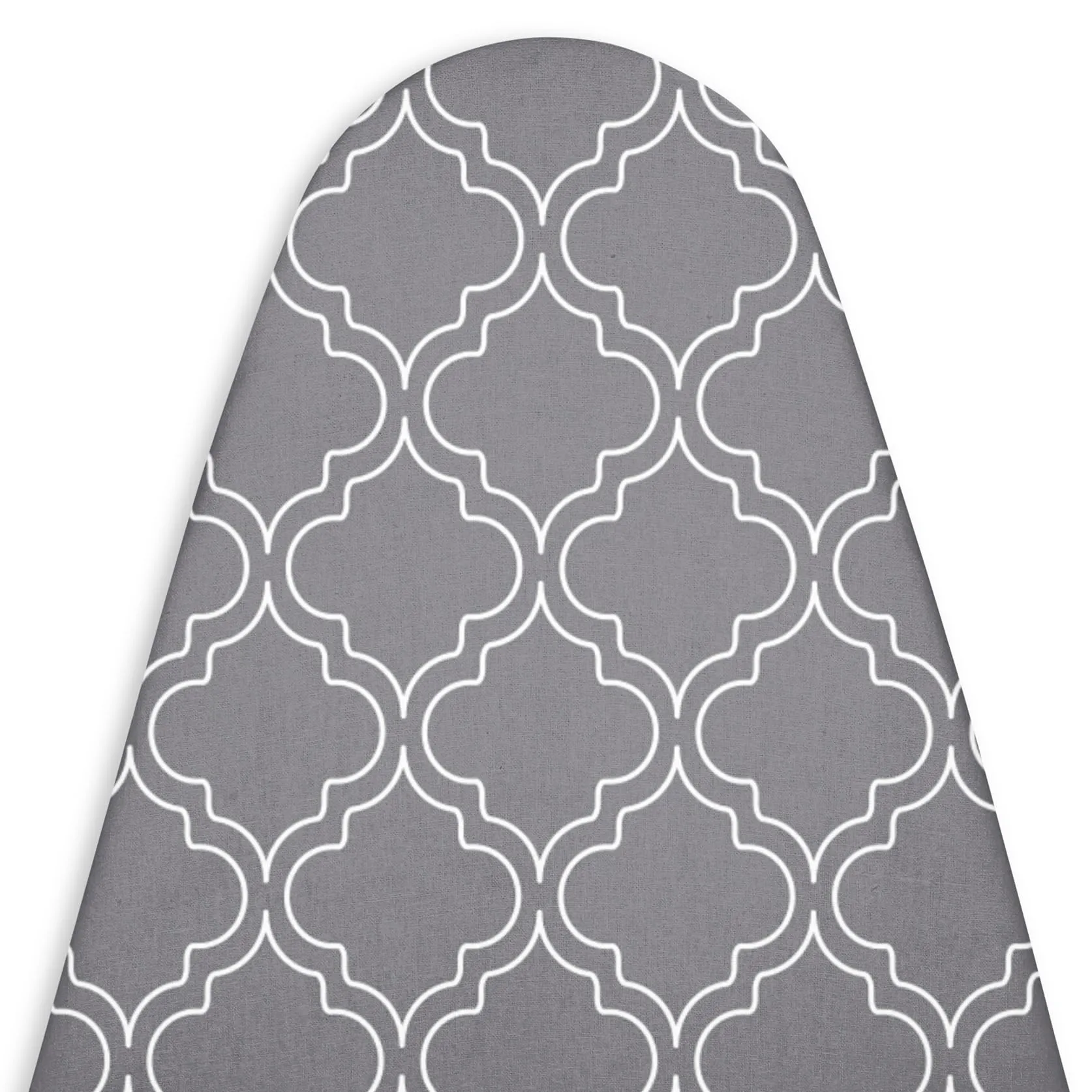 Encasa Homes Ironing Board Cover with 3mm Thick Felt Pad for Steam Press (Fits Standard Large Boards of 125x39 cm) Heat Reflective, Scorch & Stain Resistant, Printed - Grey Tiles